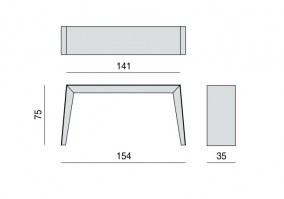 The Asya console table dimensions